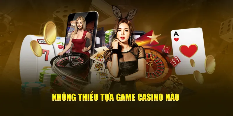 Sảnh MG không thiếu tựa game casino nào